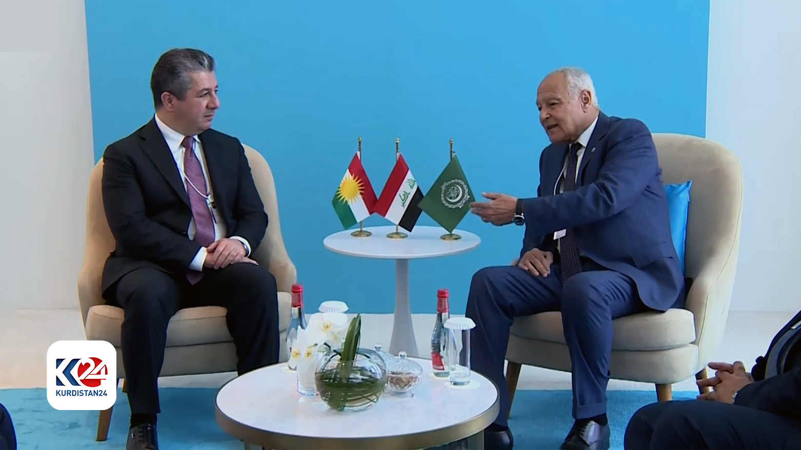 رئيس حكومة إقليم كوردستان يجتمع مع الأمين العام للجامعة العربية
